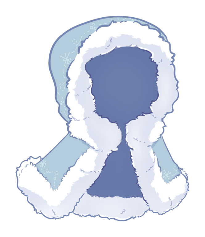 Fluffy Hooded Winter Cloak