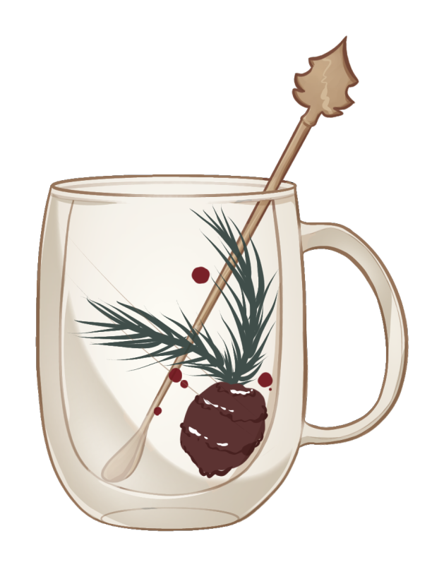 Pinecone Winter Mug