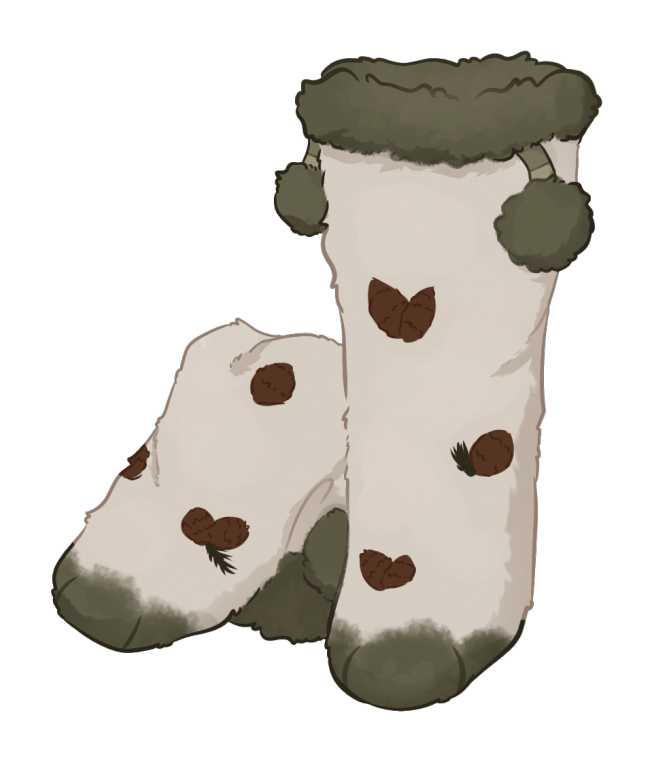 Cozy Pinecone Winter Socks