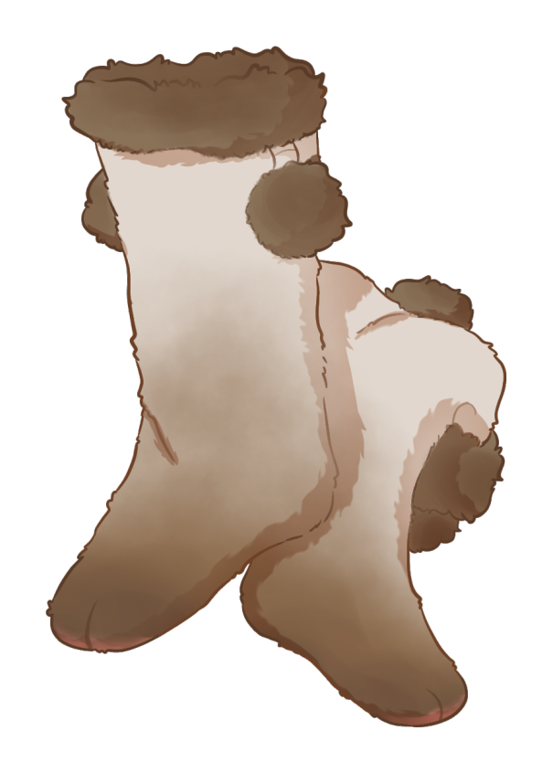 Fluffy Brown Winter Socks